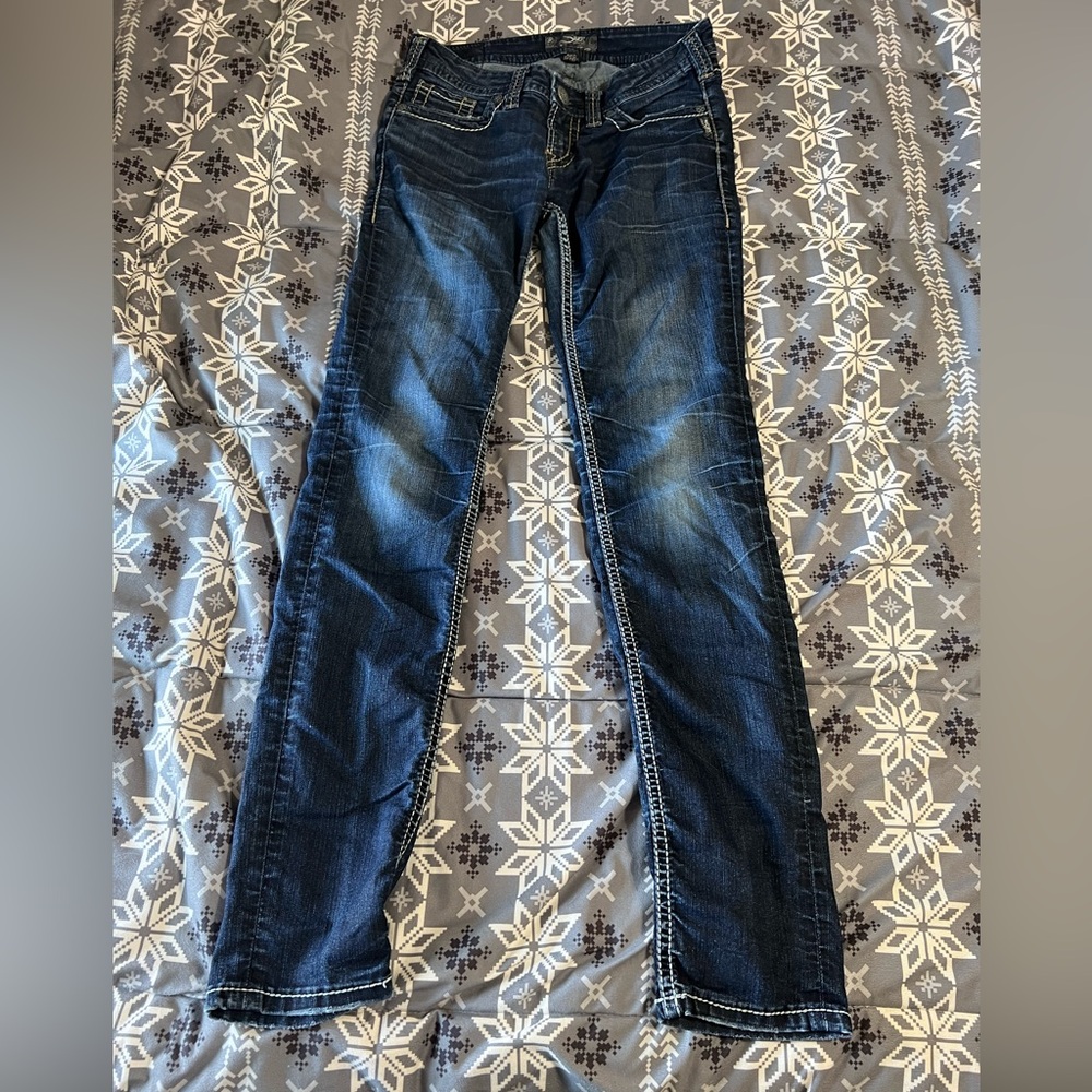 Silver Jeans Dark Wash Skinny Jeans
